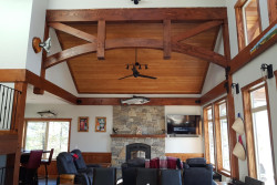 Photo: 0395 in Traditional Timber Frame House with Rafter Roof